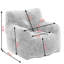 Fauteuil à billes en tissu-1051952105