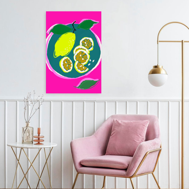 Art mural NeonlemonstillLife, 24" H x 16" W