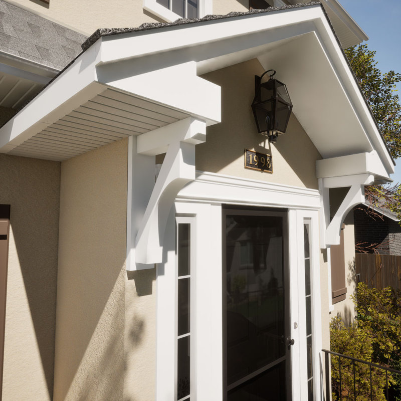 Persienne en bois rustique Westlake Craftsman, Sapin Douglas de 5 1/2 po (lisse), P 32 po x H 32 po