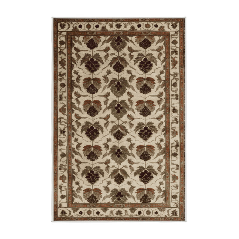 Tapis beige Art Deco lavable à la machine, Tapis de couloir 2 pi x 4 pi