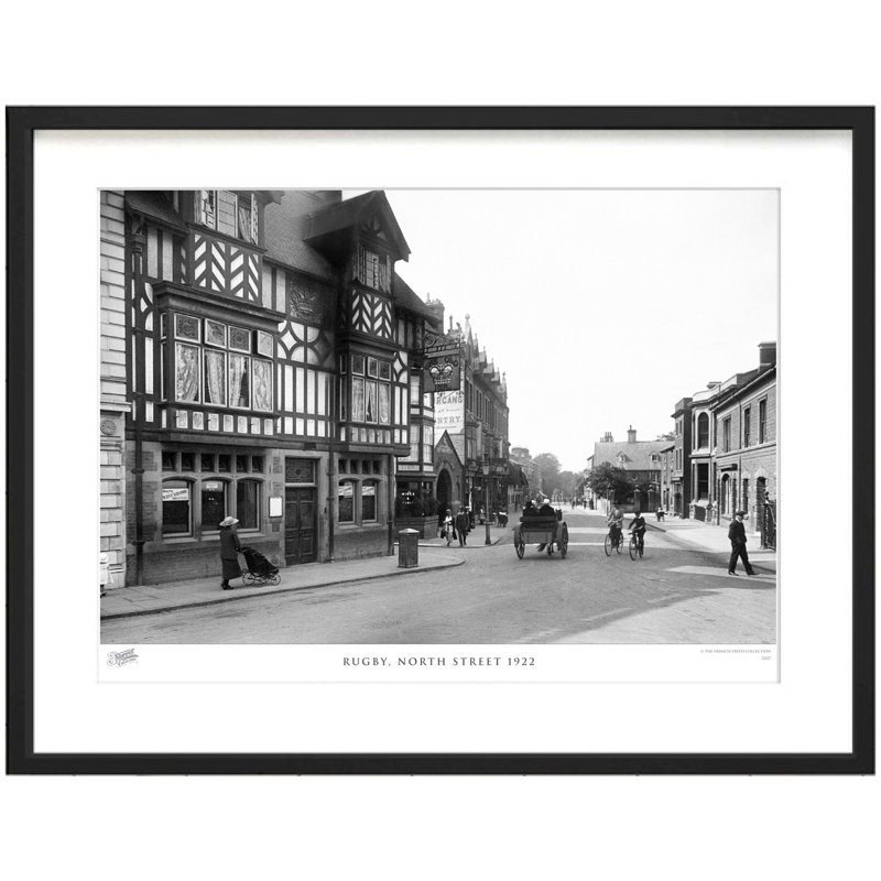 Rugby, North Street 1922 by Francis Frith - Single Picture Frame Print, 40cm H x 50cm W x 2.3cm D