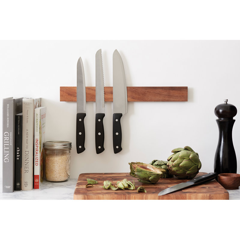 Porte-couteaux magnétique gourmet ironwood, 16 po