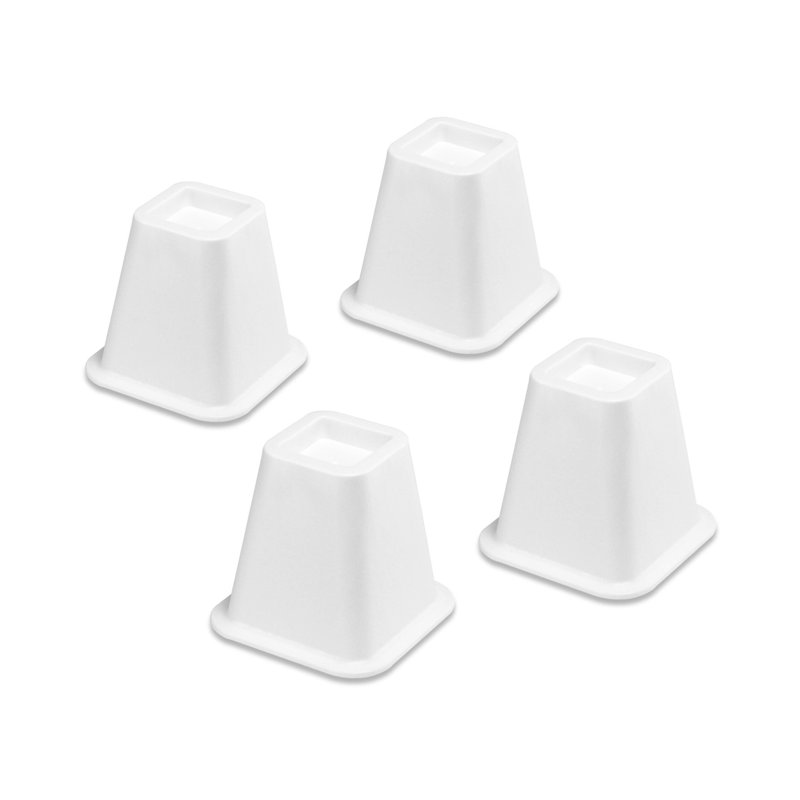 Bed Risers, White