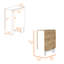 Table blanche et pliée - 3 styles variés, peu encombrant pour les espaces, support de 22 lb, formes de bureau pliables pour les pieds, maison efficace, charge maximale, durabilité des pieds
