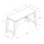 Bureau d'ordinateur, bureau personnel, ordinateur portable, tiroirs de rangement, bureau, stratifié brun, contemporain, moderne-758670343