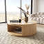 Fitzroy - Table basse moderne en acacia naturel