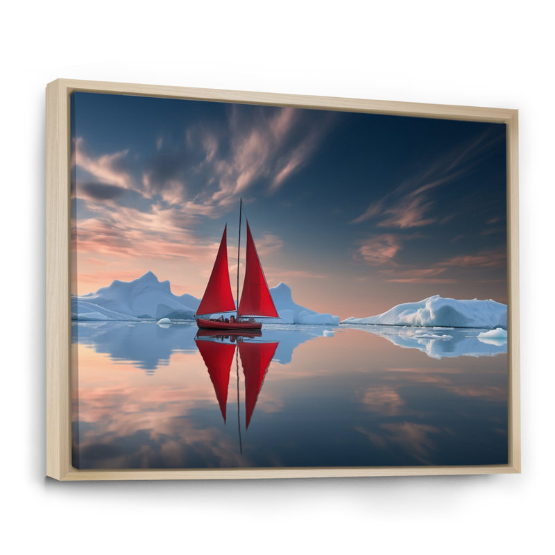 Altemos - reproduction sur toile, H 30 po x l 40 po x P 1,5 po, Cadre naturel flottant