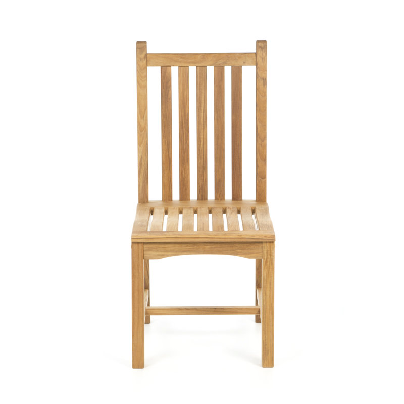 Classic Outdoor Dining Side Chair, Ash