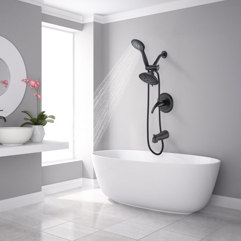 Système de douche complet avec valve brute