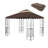 Outdoor Patio Gazebo Replacement Canopy,Double Tiered Gazebo Tent Roof Top Cover Only Wavy Border(Frame Not Include)-114653764