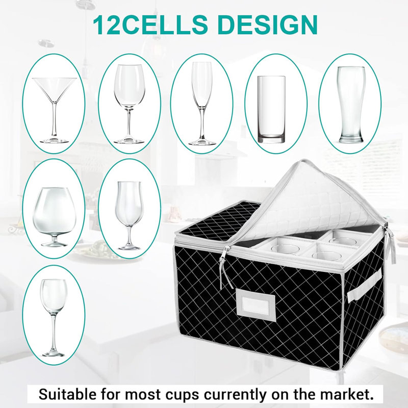 Fabric Stemware Storage