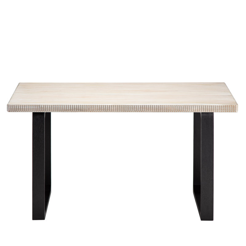 Urbana Solid Wood Writing Desk, Whitewash