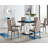 Scottsmoor 6 Seater High Gloss Round Dining Table Set with 6 Luxury Faux Leather Dining Chairs-59129739-59129730-62737743