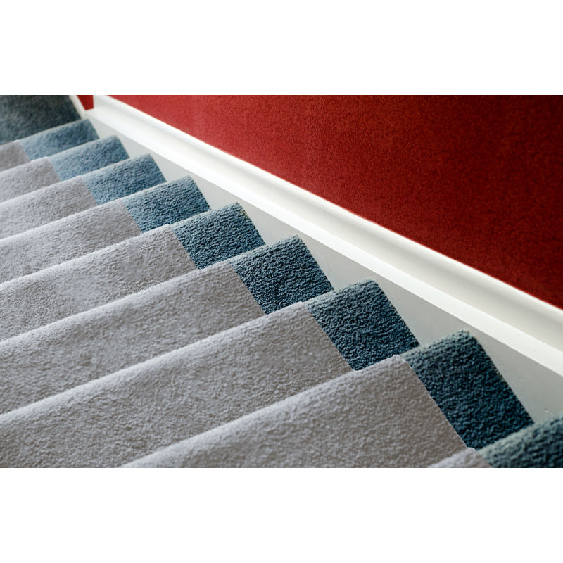 Tapis d'escalier Kaleisha, gris, Rectangle 2 pi 6 po x 30 pi