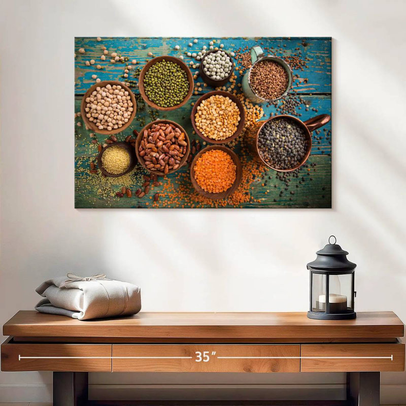 Yarlin Cups Of Legume Beans, 16" H x 24" W