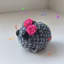 Poupée de hamster tricotée B avec musique violon, mini-cadeau au crochet mignon (double)-1202445012