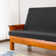 Textured Grid Stretchy Washable Box Cushion Futon Slipcover
