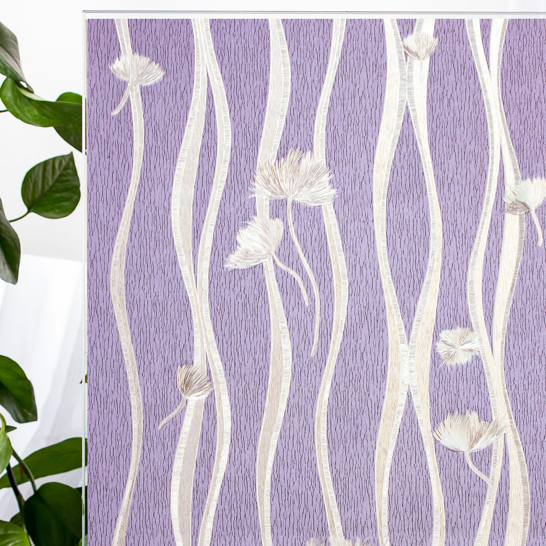 35.4 In x 78.7In. 3D Trees And Flowers Decorative Privacy Window Film For Heat Static Cling Window Decal Stained Glass Window Sticker   Red Barrel Studio®