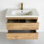Meuble-lavabo en hêtre 32 po Babylone Santa
