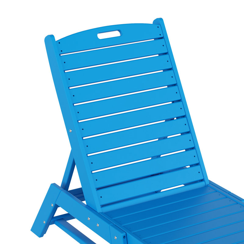 Chaise longue inclinable 78,2 po Laguna, Bleu pacifique