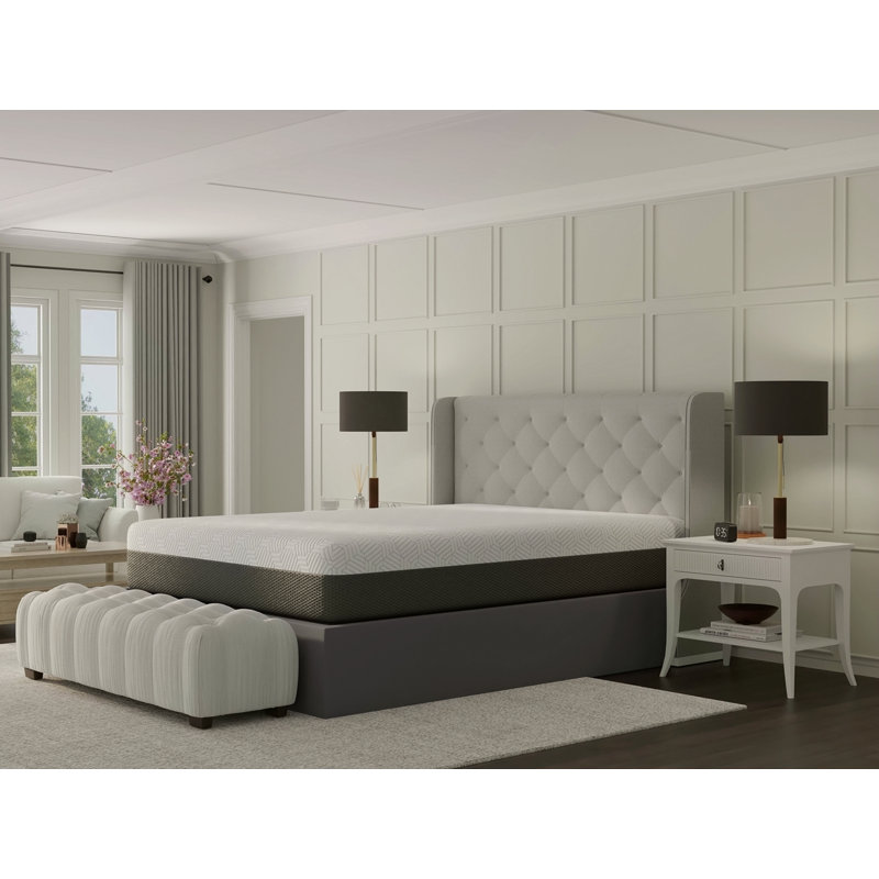 Grand matelas moelleux de 12 po avec tissu rafraîchissant à changement de phase