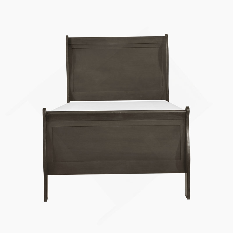 Lit simple classique de style Louis Philipe