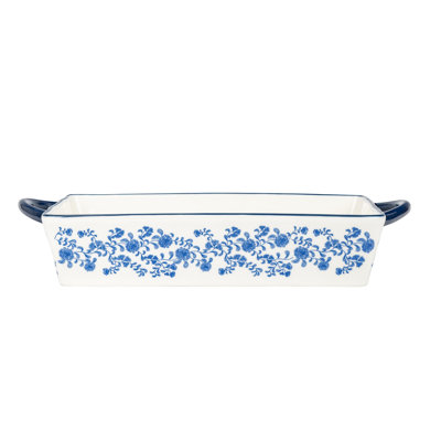 Plat à four rectangulaire Bella Bakeware Jacobean, 12 po x 8 po, 10 Strawberry Street