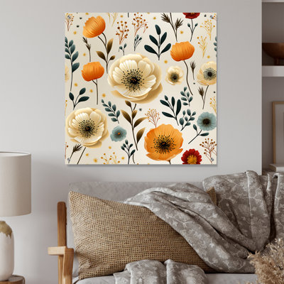 Ottawa - Art mural floral en acrylique pour le salon