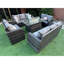 Lotus 10 Seater Fire Pit Dining Table Set