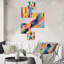 Collton - Ensemble d'art mural abstrait de 5