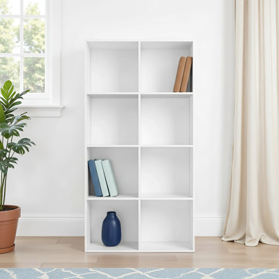 Lakrisha 4-Tier Cube Bookcase with Finished Back