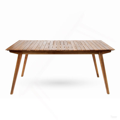 Outdoor 69" Solid Wood Dining Table