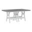 Berlin Gardens Harbor Regular Natural With White Base Rectangular Dining Table-1946252145-1946252096