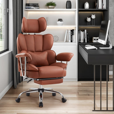 Inbox Zero Armie Executive Chair with Headrest
