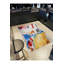 Tapis décoratif floral abstrait multicolore lavable à la machine-119128908