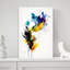 Vibrant Paint Splash Abstract Contemporary Modern Violet Wall Art Print by Mauro - Wrapped Canvas Print-414042218