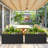 Large Rectangular Planter - Metal Rectangular Planter Box with Drainage Holes for Indoor and Outdoor Use-87823479-87823477
