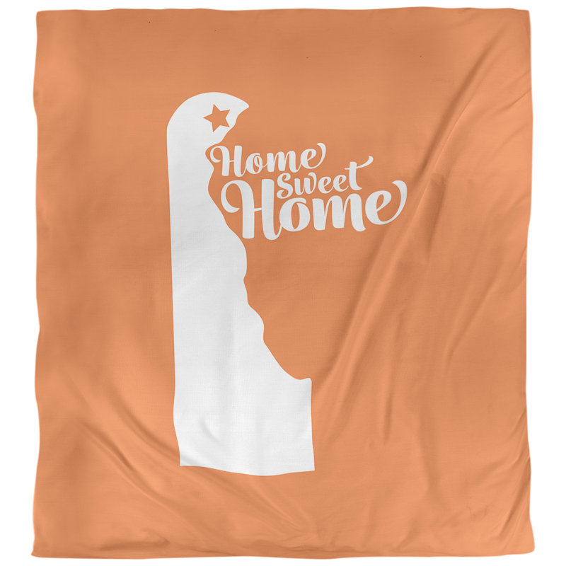 Housse de couette wilmington doux, Housse de couette pour grand lit, Orange, Microfibre