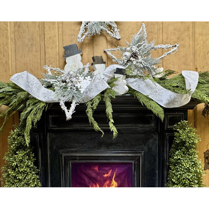 Artificial Cedar Swag Garland 8 Ft