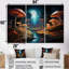 Ensemble de salon Mushroom Magic In Enchanted Forest - Abstract Landscape Wall Art-508716777-508716757