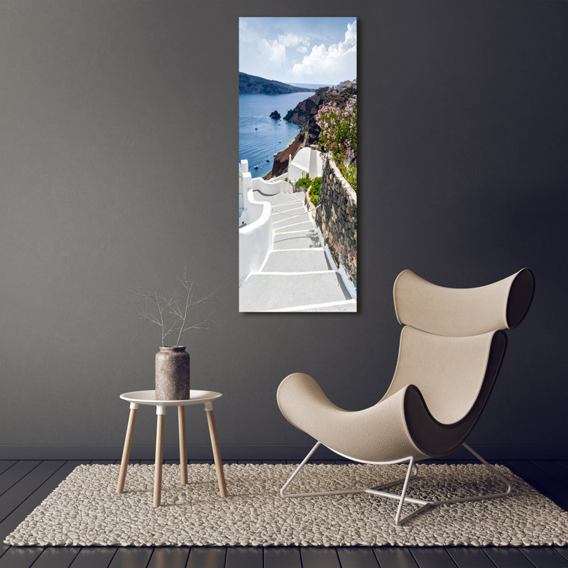 Santorini Greece - Wrapped Canvas Print