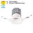 Pop-in 4'' Selectable Color Temperature Dimmable Air-Tight IC Rated Standard Recessed Lighting Kit