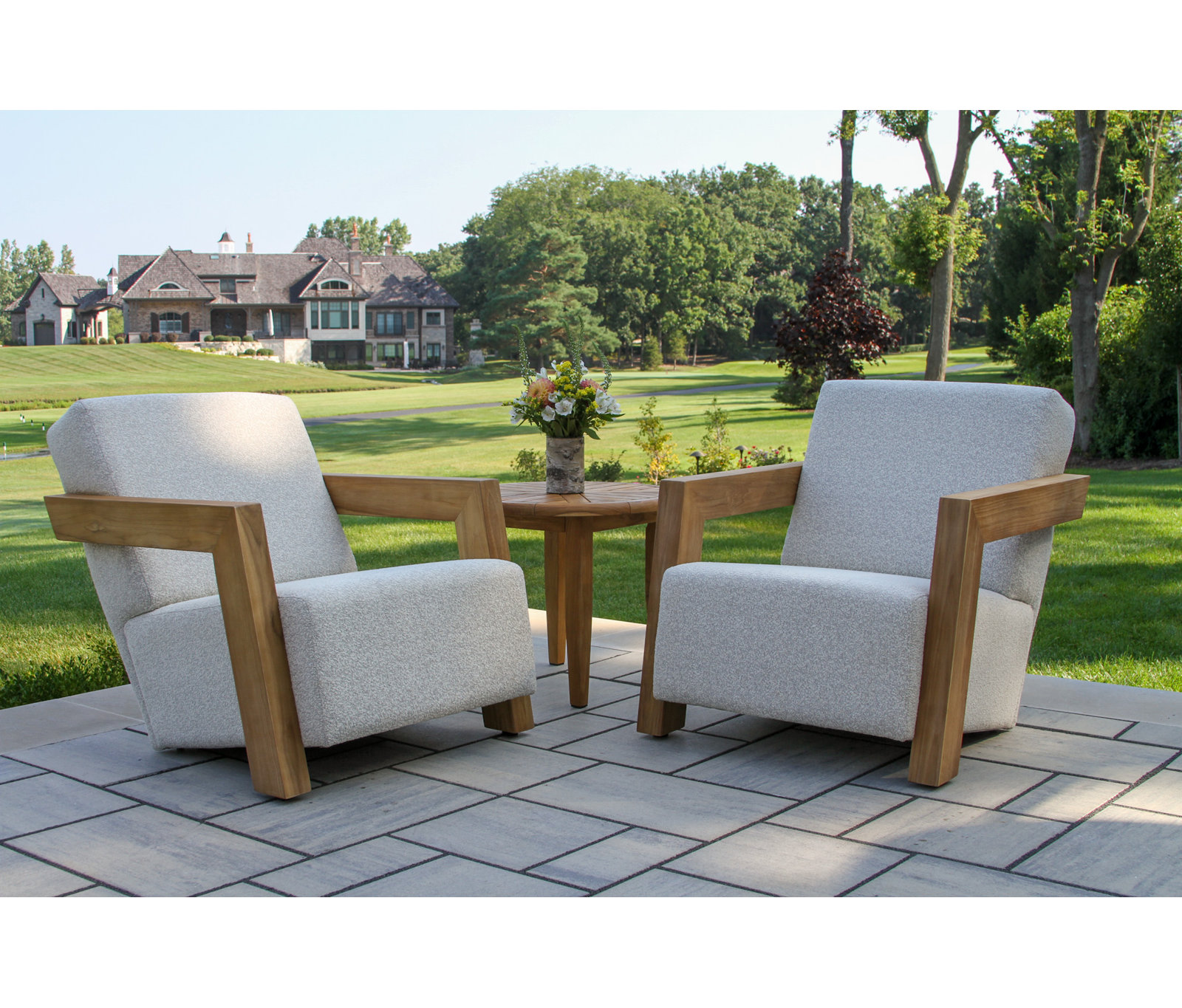 Levitt Teak Patio Lounge Chair
