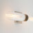 Sarita 2 Light Bathroom Bedroom Wall Fixture With Clear Ribbed Shade-112738210