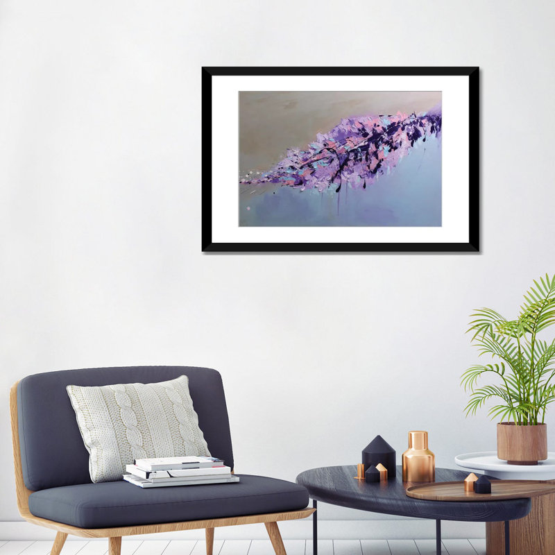 «The Leaf», reproduction sur toile, Papier beaux-arts encadré noir, Blanc, H 24 po x l 32 po x P 1 po
