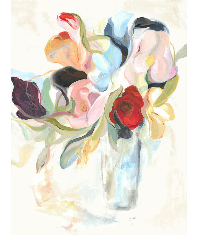 «Shelf Life» par Giselle Kelly, peinture encadrée, Image au gel brossé