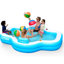 120" x 101" x 26" Inflatable Swimming Pool with Seats