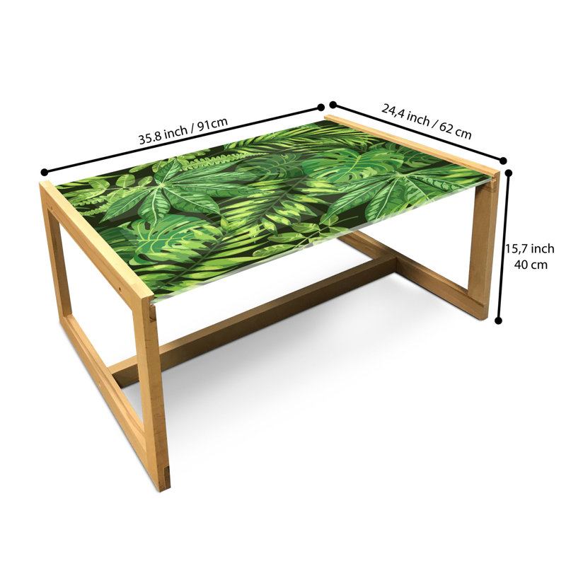 Jamiylah Sled Coffee Table, 40cm H x 91cm W x 62cm D