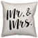 Coussin Mr et Mme Bold Script