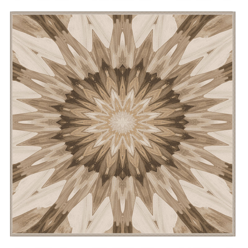 Tapis chic et luxueux lavable à la machine Paulett, Carré 5 pi